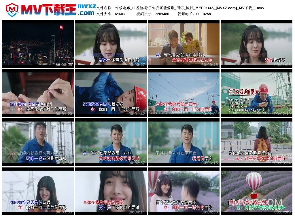 音乐走廊_口香糖-除了你我还能爱谁_国语_流行_MED01445